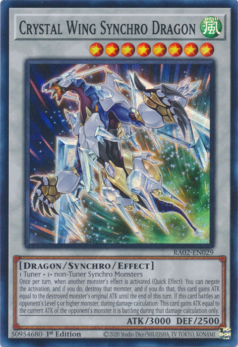 Crystal Wing Synchro Dragon - RA02-EN029