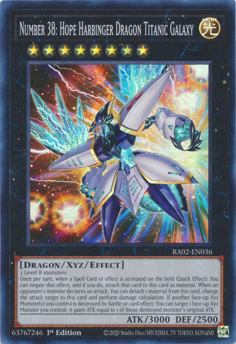 Number 38: Hope Harbinger Dragon Titanic Galaxy - RA02-EN036