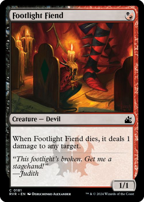 RVR - Footlight Fiend