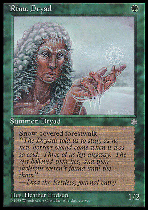 ICE - Rime Dryad