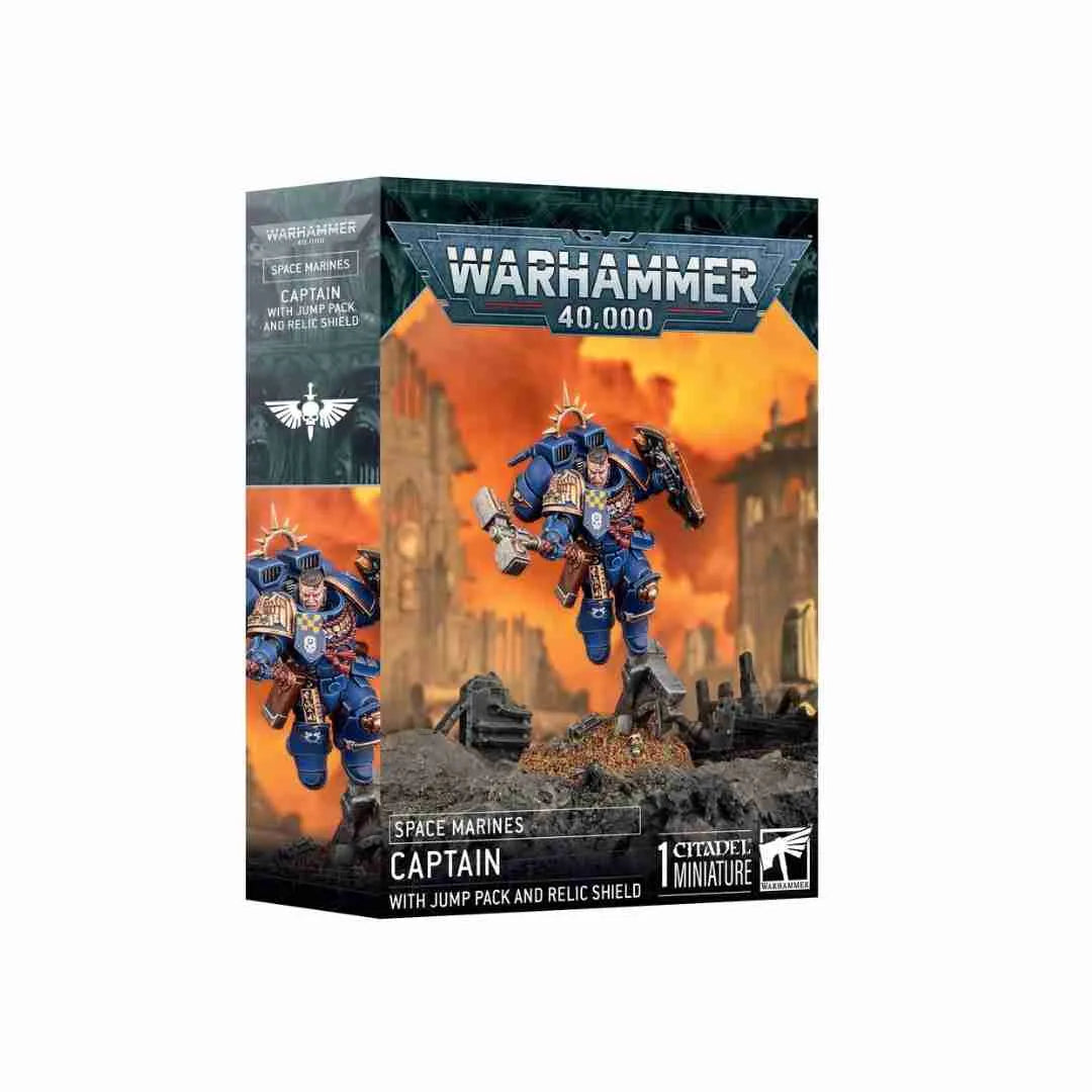 Warhammer 40K: Space Marines - Captain with Jump Pack and Relic Shield