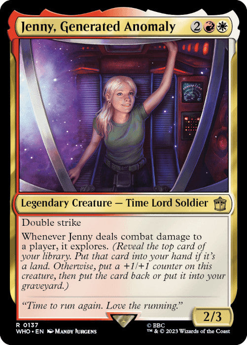 WHO - Jenny, Generated Anomaly