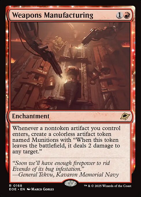 Weapons Manufacturing - Magic: The Gathering EOE #168