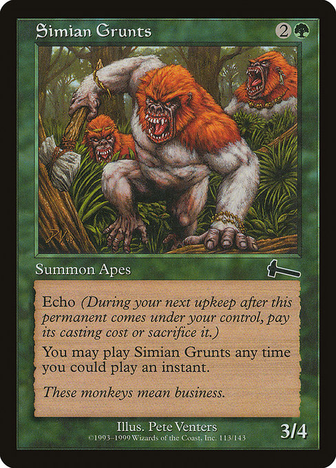 Simian Grunts Urza's Legacy ULG