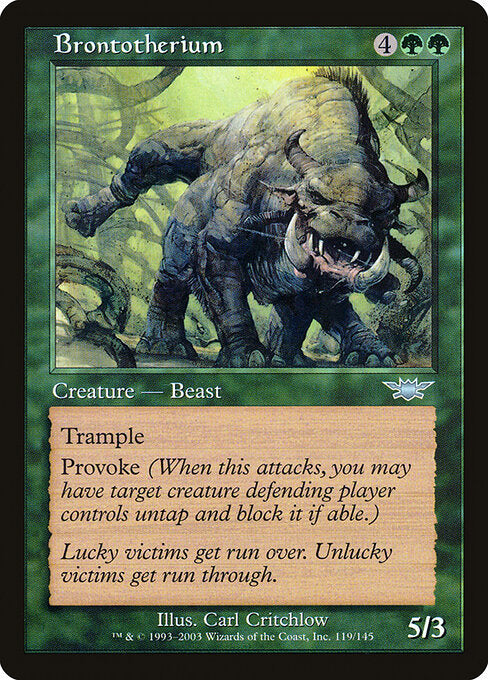 Brontotherium - Magic: The Gathering LGN #119