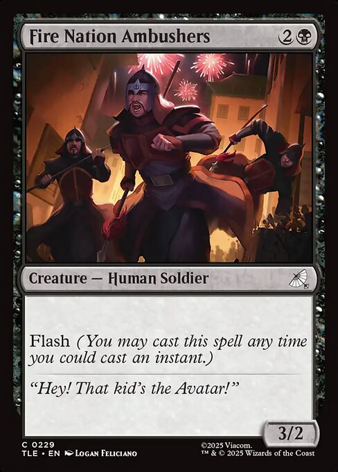 Fire Nation Ambushers - Magic: The Gathering TLE #229