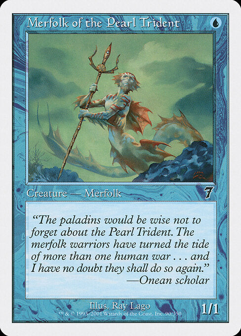 Merfolk of the Pearl Trident - Magic: The Gathering 7ED #90