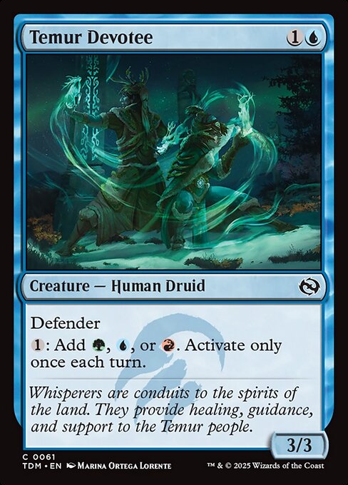 Temur Devotee - Magic: The Gathering TDM #61