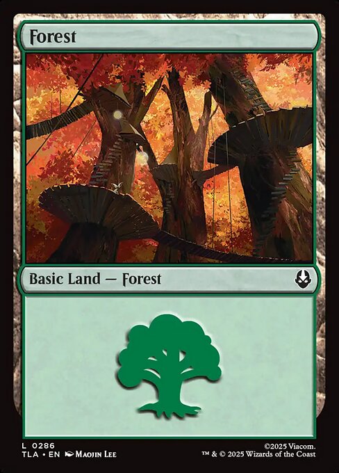 Forest - Magic: The Gathering TLA #286