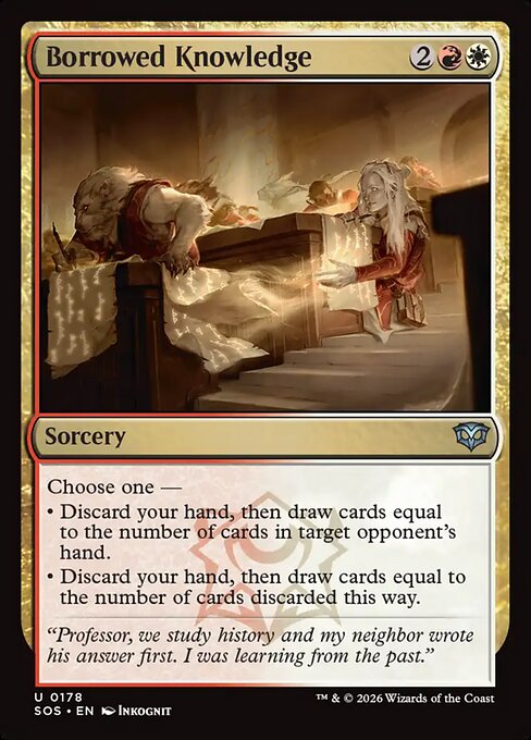 Borrowed Knowledge - Magic: The Gathering SOS #178