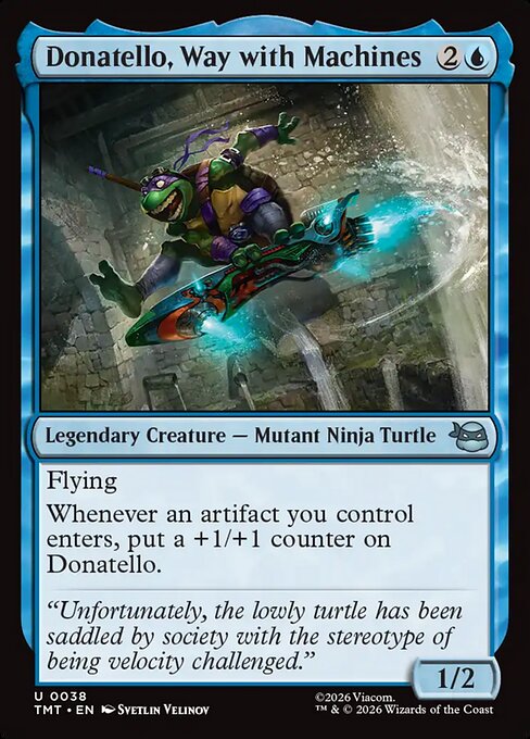 Donatello, Way with Machines - Magic: The Gathering TMT #38