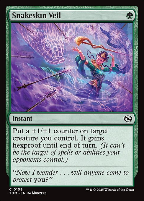 Snakeskin Veil - Magic: The Gathering TDM #159