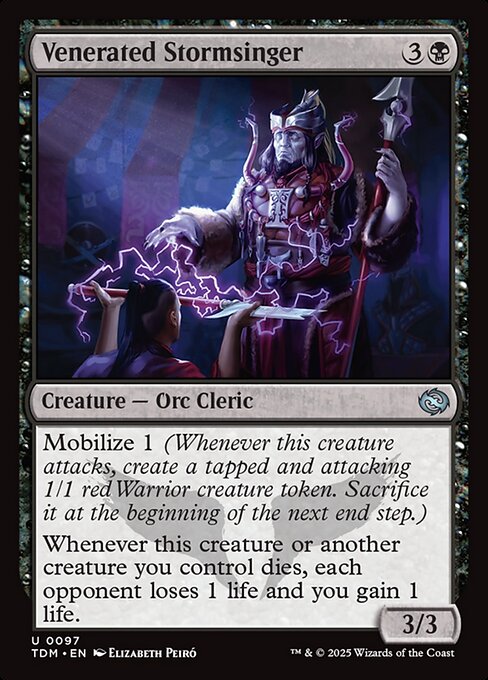 Venerated Stormsinger - Magic: The Gathering TDM #97