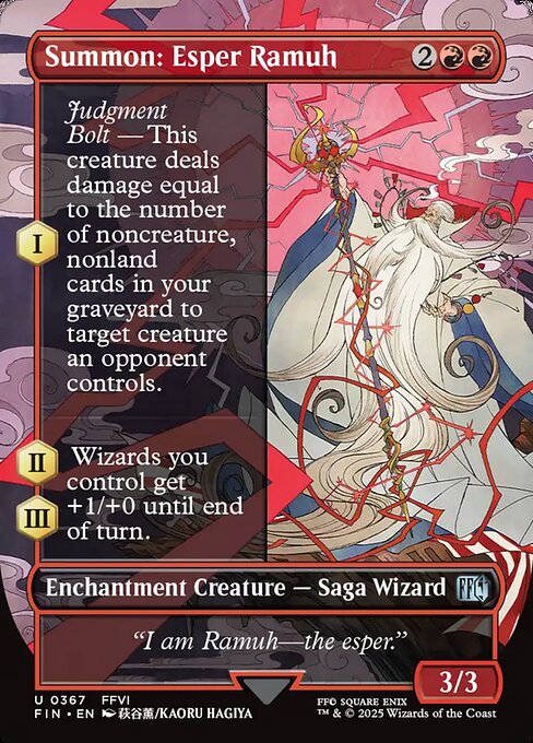 Summon: Esper Ramuh - Magic: The Gathering FIN #367