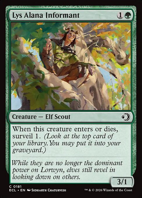Lys Alana Informant - Magic: The Gathering ECL #181