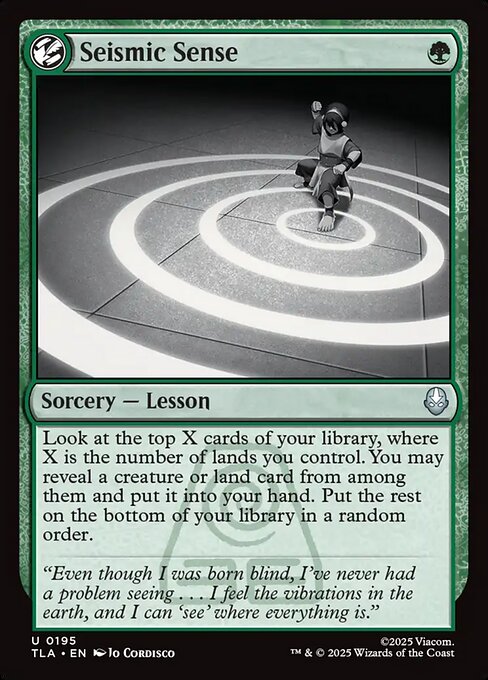 Seismic Sense - Magic: The Gathering TLA #195