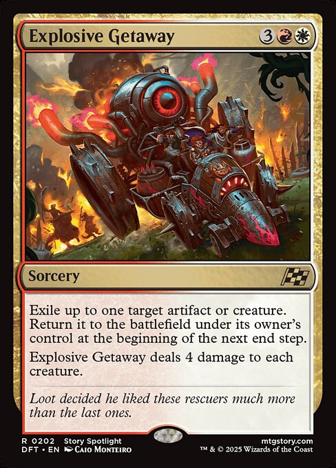Explosive Getaway - Magic: The Gathering DFT #202
