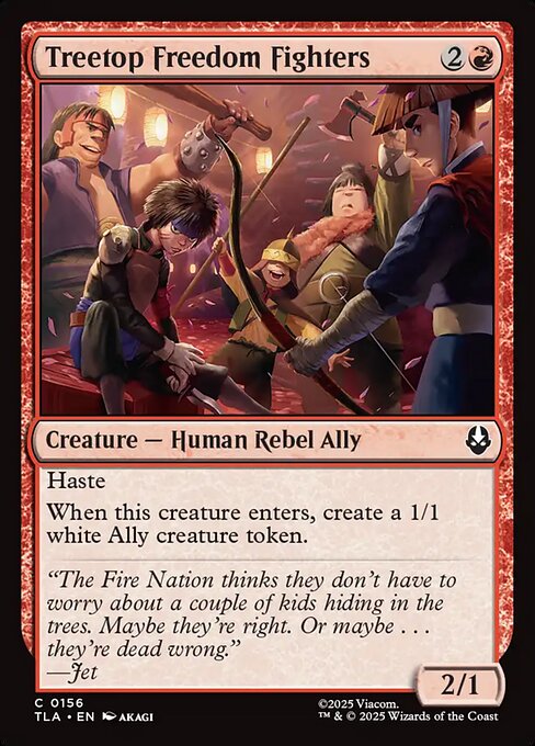 Treetop Freedom Fighters - Magic: The Gathering TLA #156