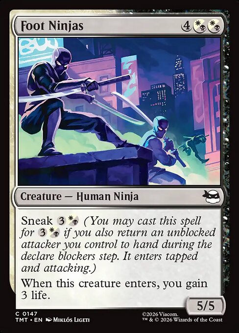 Foot Ninjas - Magic: The Gathering TMT #147