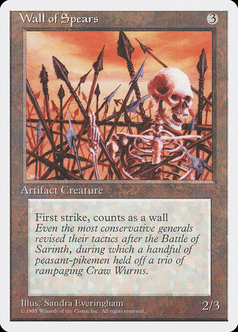 Wall of Spears - Magic: The Gathering 4ED #356
