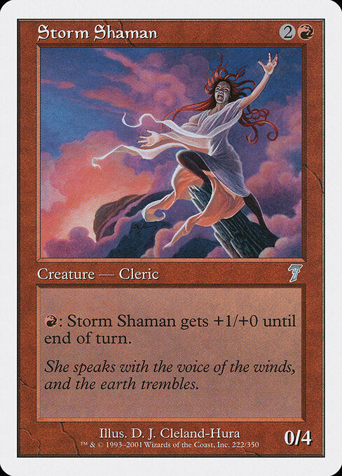 Storm Shaman - Magic: The Gathering 7ED #222