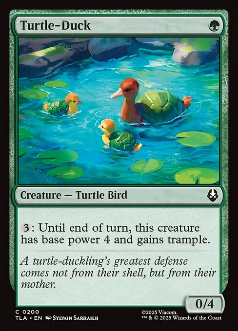 Turtle-Duck - Magic: The Gathering TLA #200