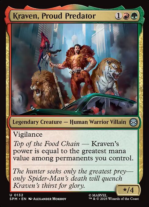 Kraven, Proud Predator - Magic: The Gathering SPM #132