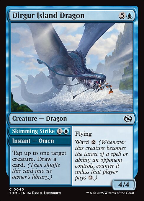 Dirgur Island Dragon // Skimming Strike - Magic: The Gathering TDM #40