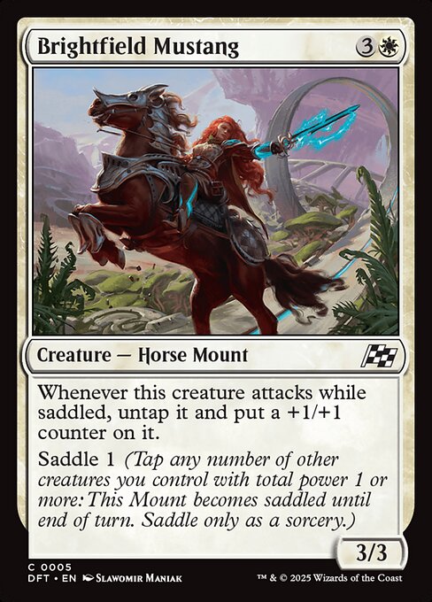 Brightfield Mustang - Magic: The Gathering DFT #5