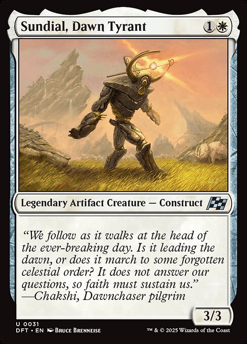 Sundial, Dawn Tyrant - Magic: The Gathering DFT #31