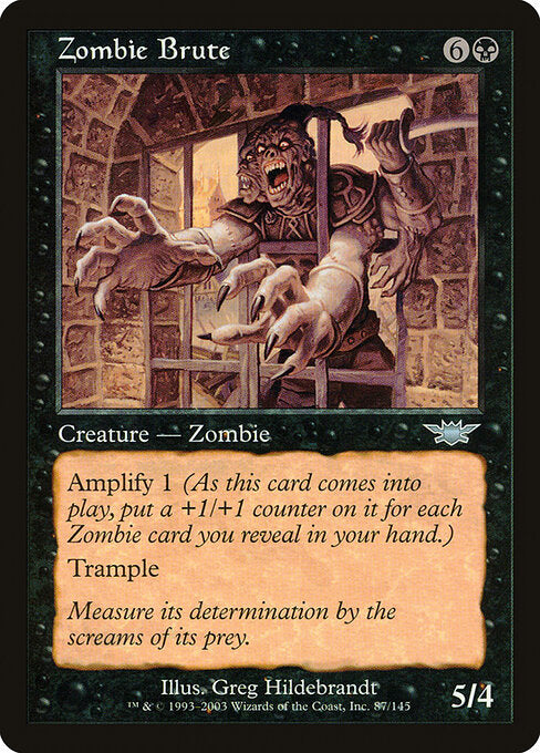 Zombie Brute - Magic: The Gathering LGN #87