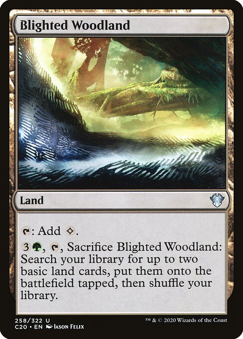 Blighted Woodland - Magic: The Gathering C20 #258