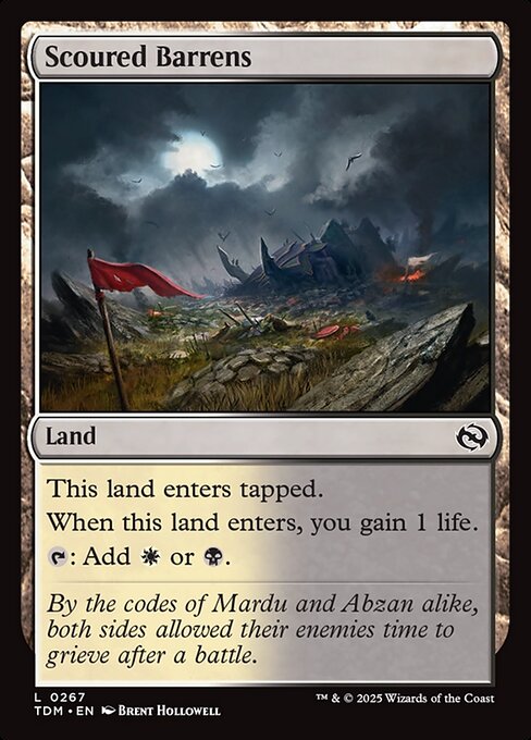 Scoured Barrens - Magic: The Gathering TDM #267