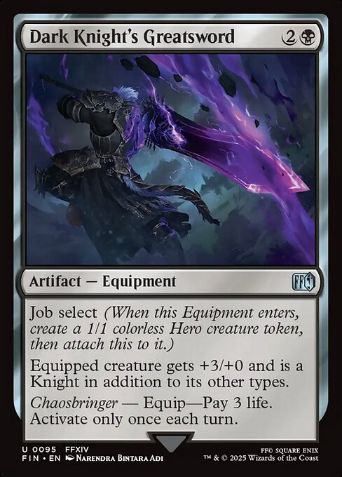 Dark Knight's Greatsword - Magic: The Gathering FIN #95