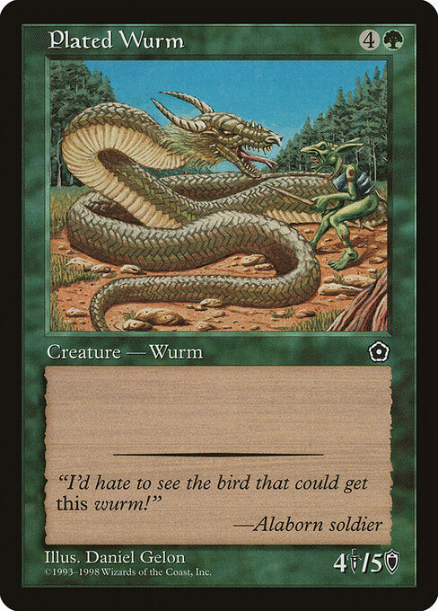 Plated Wurm - Magic: The Gathering P02 #141