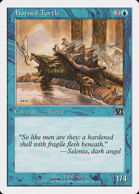 Horned Turtle - Magic: The Gathering 6ED #74