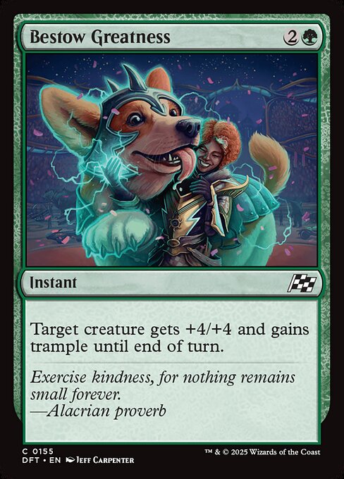 Bestow Greatness - Magic: The Gathering DFT #155