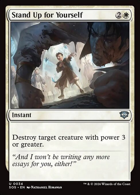 Stand Up for Yourself - Magic: The Gathering SOS #34