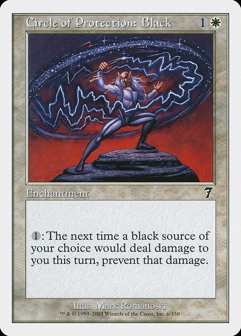Circle of Protection: Black - Magic: The Gathering 7ED #6