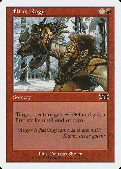 Fit of Rage - Magic: The Gathering 6ED #178
