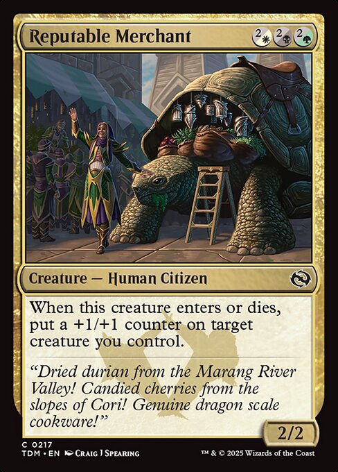 Reputable Merchant - Magic: The Gathering TDM #217