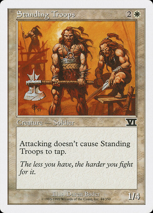 Standing Troops - Magic: The Gathering 6ED #44