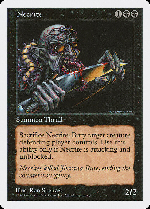 Necrite - Magic: The Gathering 5ED #181