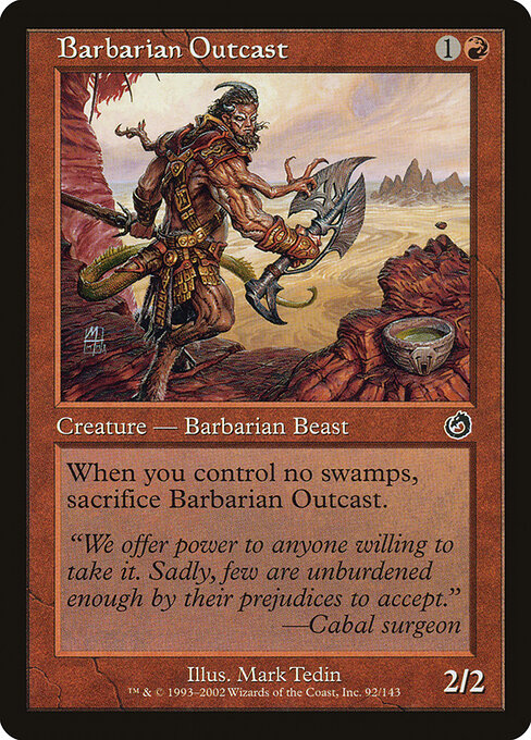 Barbarian Outcast - Magic: The Gathering TOR #92