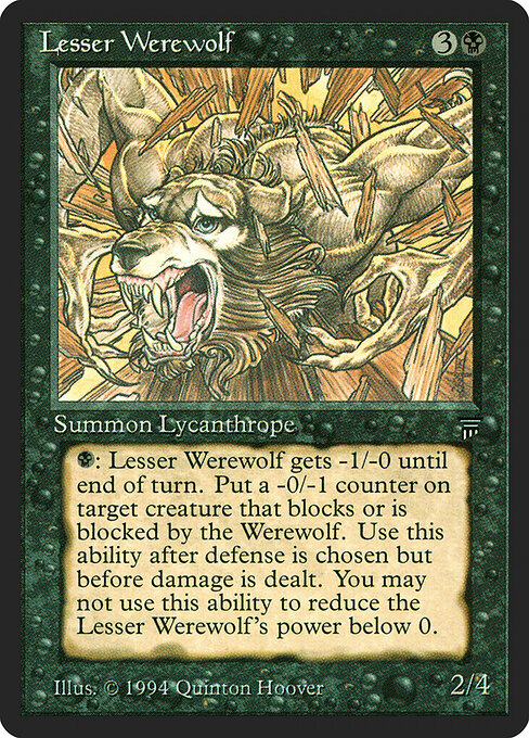 Lesser Werewolf - Magic: The Gathering LEG #110