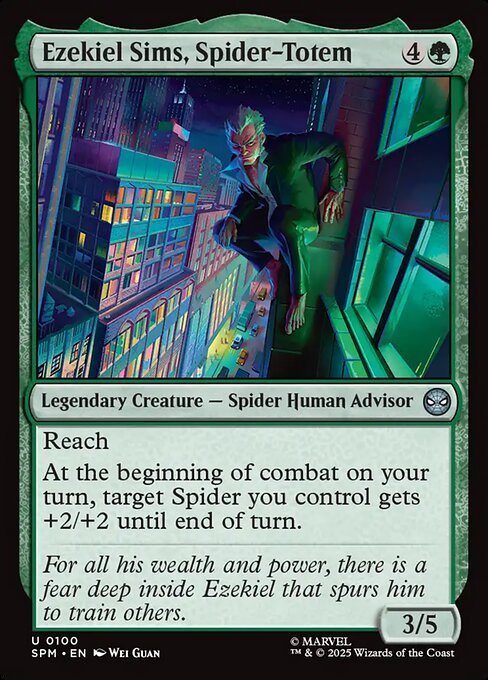 Ezekiel Sims, Spider-Totem - Magic: The Gathering SPM #100