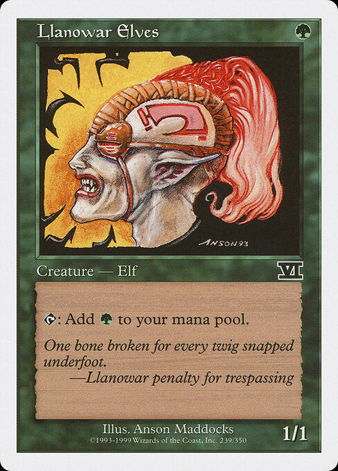 Llanowar Elves - Magic: The Gathering 6ED #239