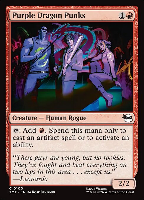 Purple Dragon Punks - Magic: The Gathering TMT #100
