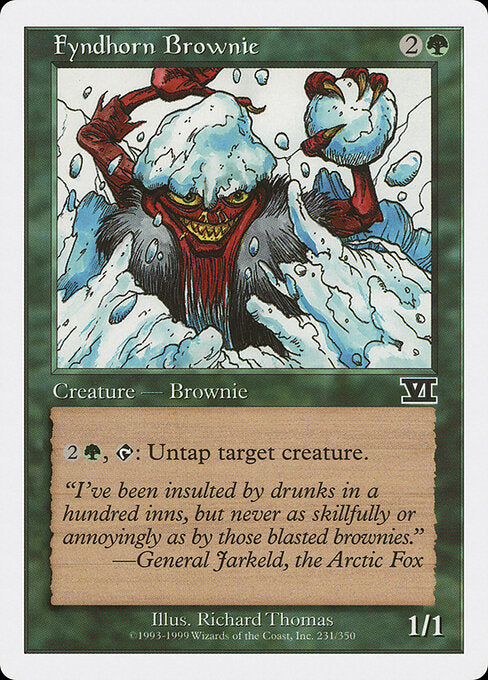 Fyndhorn Brownie - Magic: The Gathering 6ED #231