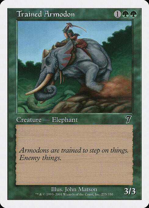 Trained Armodon - Magic: The Gathering 7ED #275